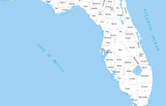 Detailed Administrative Map Of Florida State Florida