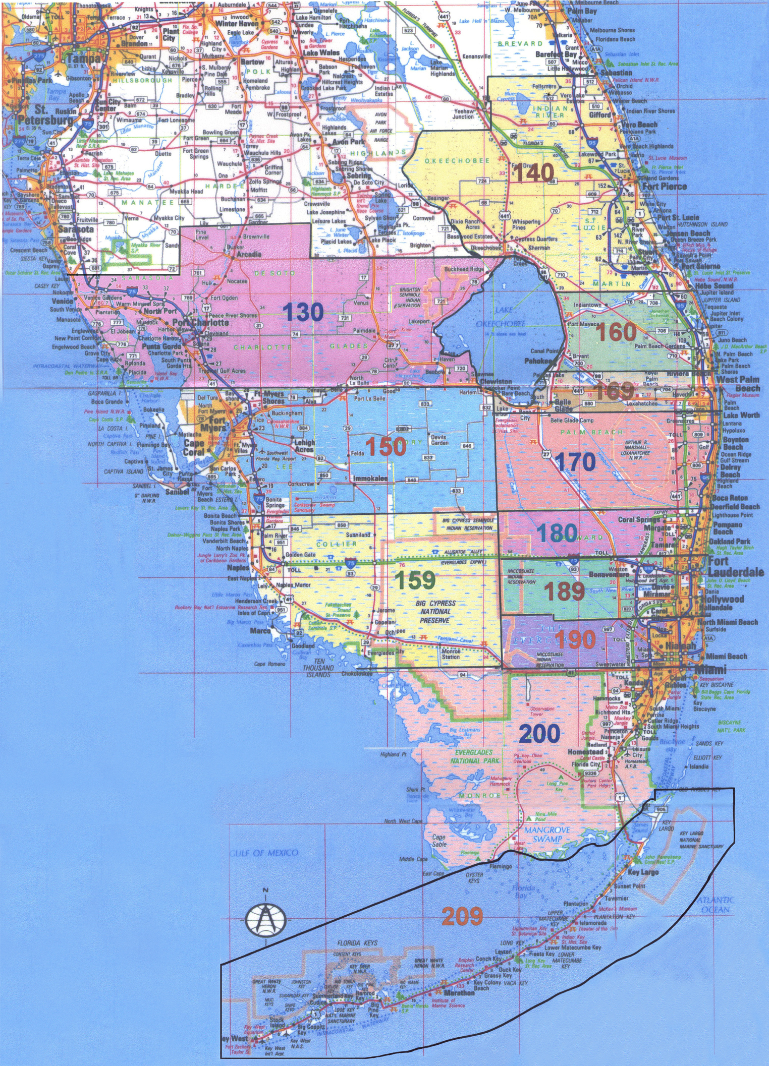 Florida South Area 10 Al Anon Map Of Districts