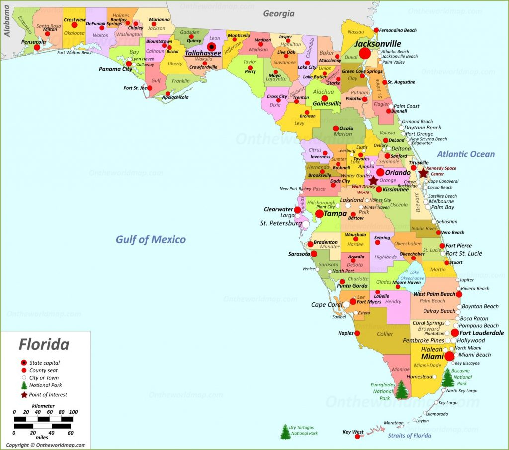 Florida State Maps Usa Maps Of Florida Fl Within 
