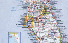 Large Detailed Roads And Highways Map Of Florida State