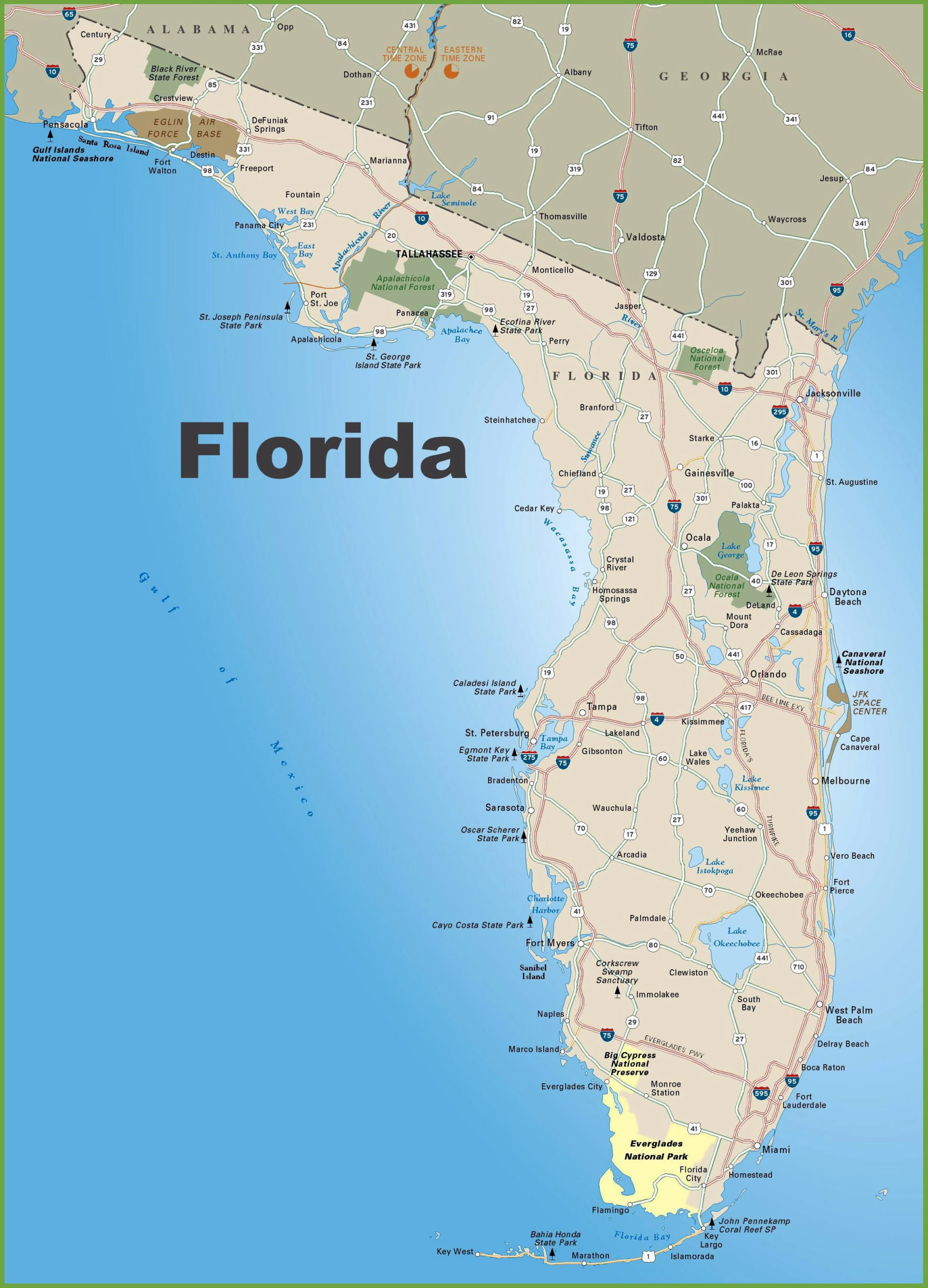 Large Florida Maps For Free Download And Print High 