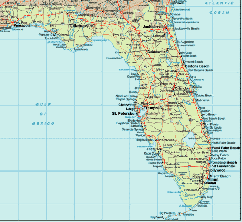 Map Of East Coast Florida With Towns Listed Yahoo Search 