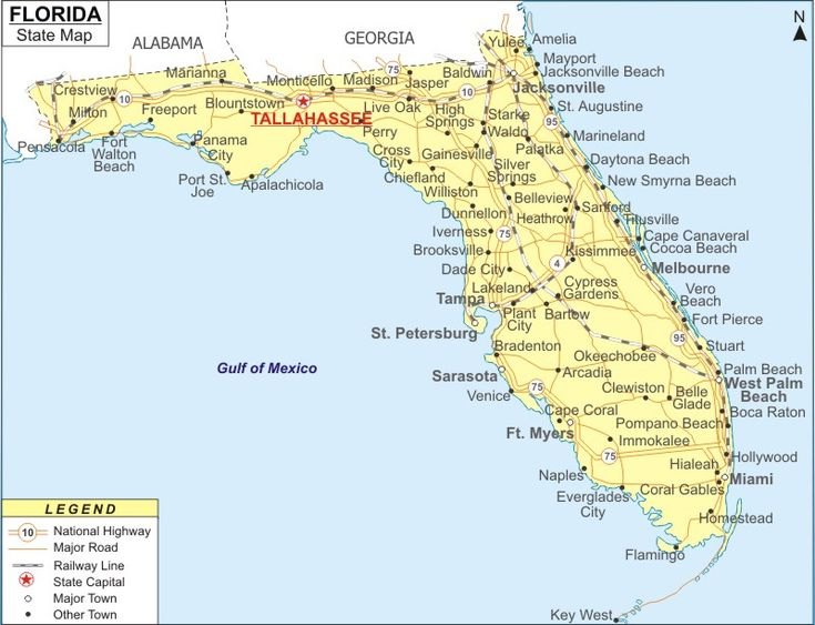 Map Of Florida In 2021 Map Of Florida Map Of Florida 