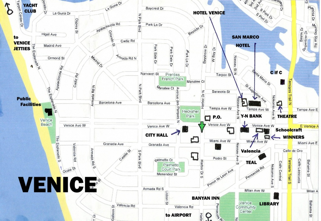 Map Of South Venice Florida Printable Maps