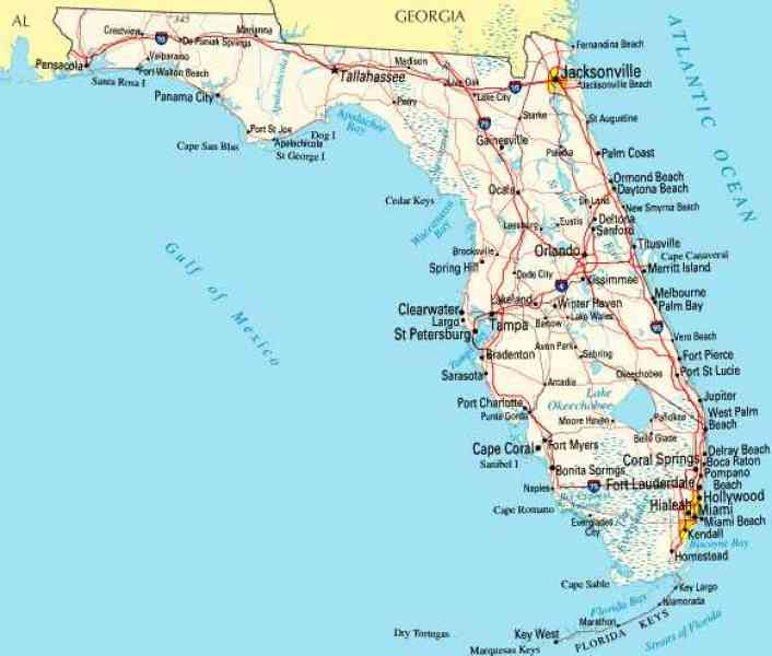Map Of West Coast Florida HolidayMapQ
