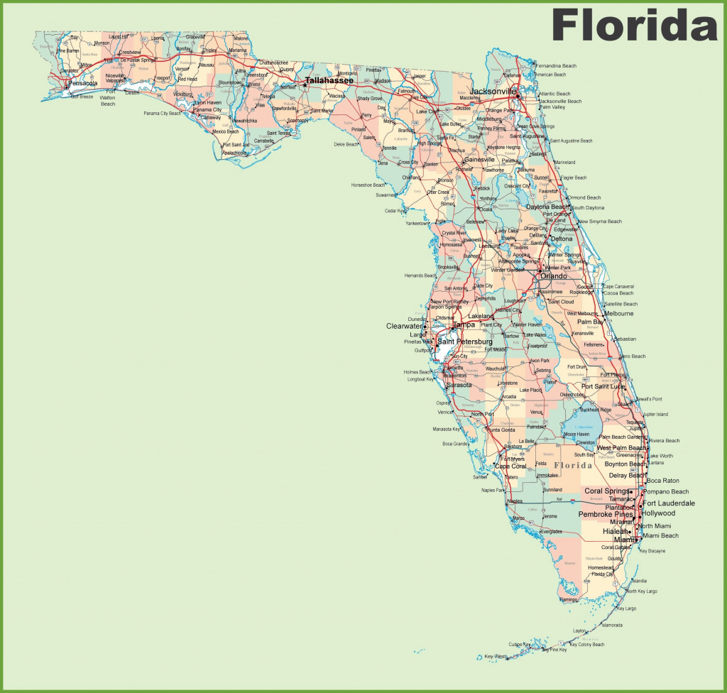 Vector Map Of Florida Political One Stop Map For 