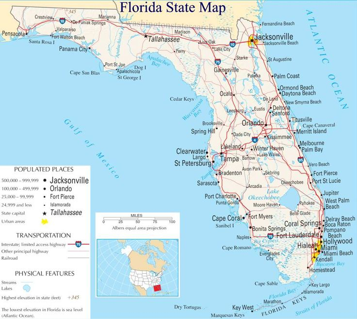 YAY My Home Town Fort Lauderdale Florida State Map 